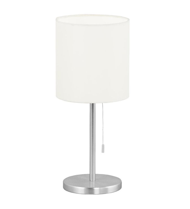 Lampa stołowa Sendo beżowa abażur włącznik sznureczkowy - DOSTĘPNA OD RĘKI