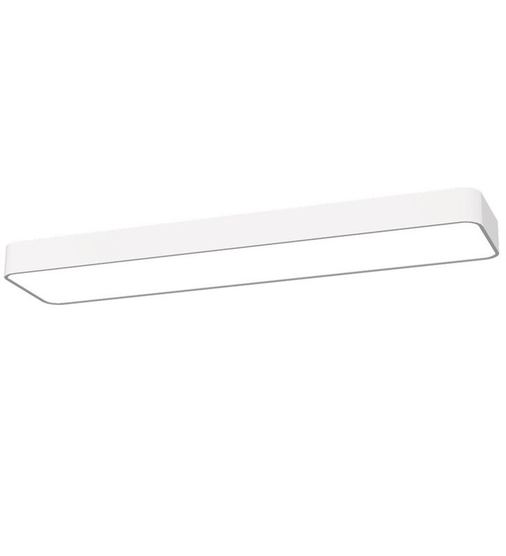 Soft White LED 60x20 biały prostokątny plafon na 2 świetlówki LED