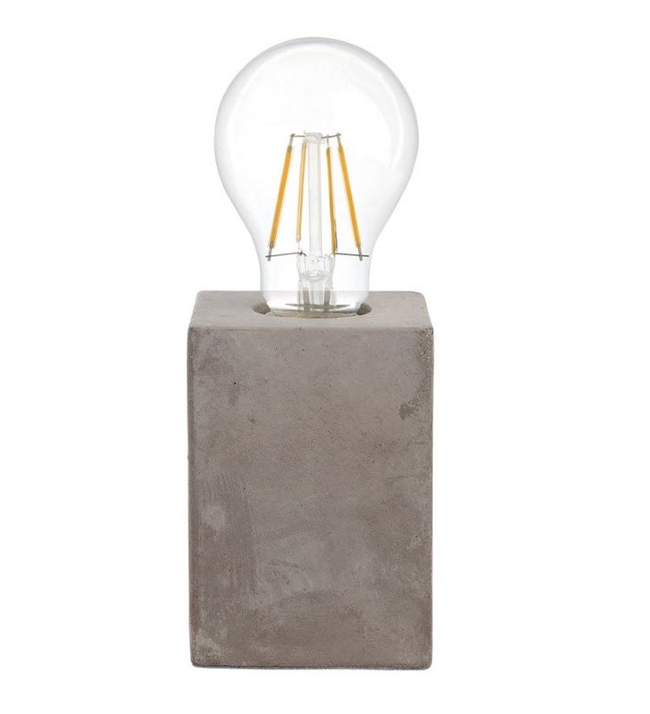 Ceramiczna mała lampka stołowa Prestwick podstawa jak z betonu