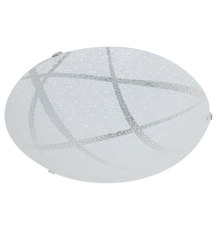 Niewielki okrągły plafon z dekoracyjnego szkła Kiara 250 LED