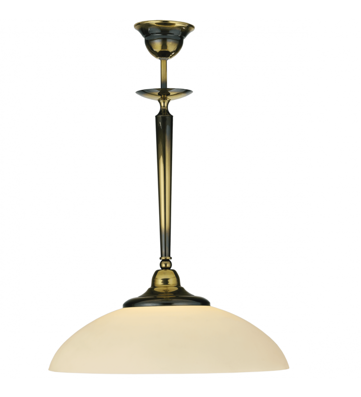 Pojedyncza elegancka stylowa lampa wisząca Onyx Opal patyna połysk